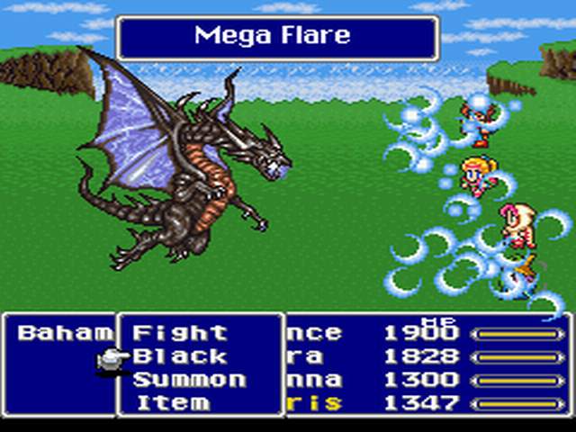 Final Fantasy V : en combat Final Fantasy V : en combat