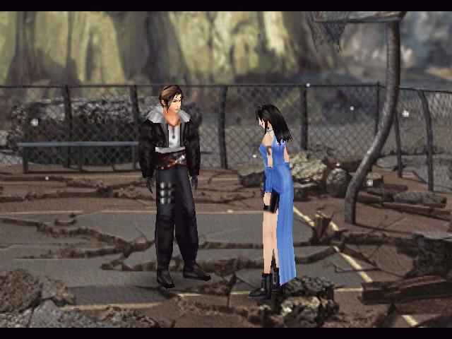 Final Fantasy VIII : en déplacement sur un décors Final Fantasy VIII : en déplacement sur un décors